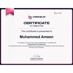 freelance seo expert in hyderabad-ai preneur certification